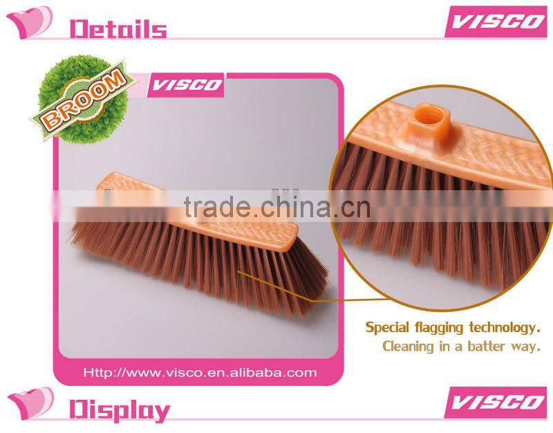 Visco plastic broom bristle