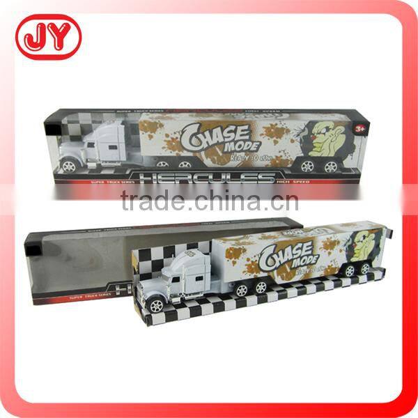 Friction powered container truck plastic toy cars