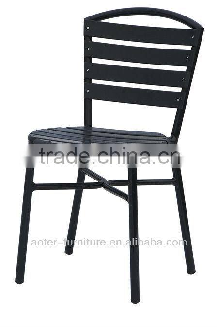 Garden wood cheap outdoor modern plastic chairs