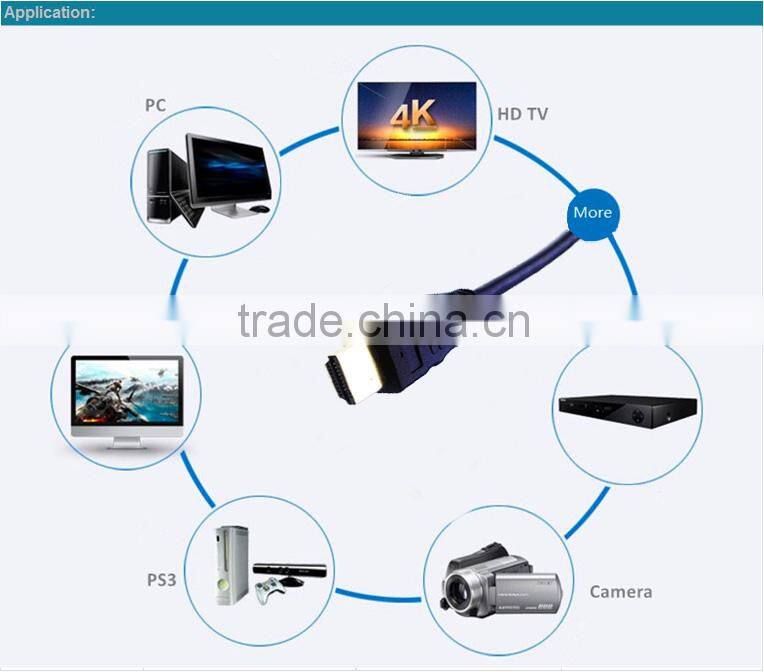 Manufacturer supplier gold plated hdmi cable 1.4v with hd 1080p supported