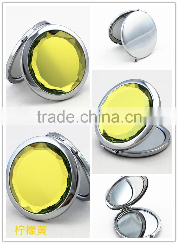 Promotional metal cosmetic mirrors /pocket mirror/compact mirror can add your own logo