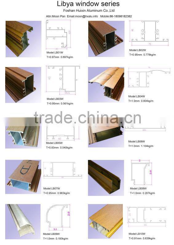 6063 general wood grain aluminum hot selling to Libya market