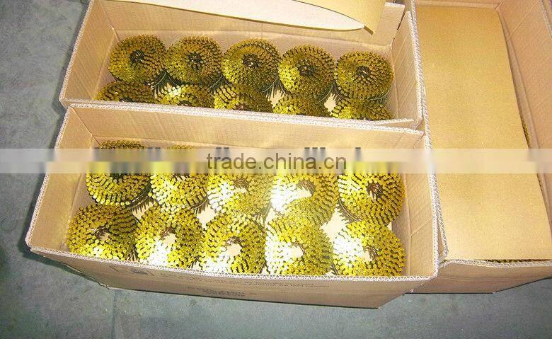 Wooden Screw Shank Wire Coil Nails