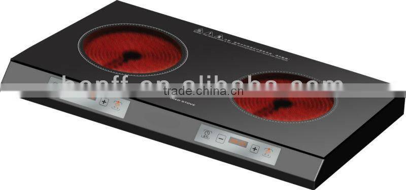 Metal housing 4 digital display 4000w 2 burner electric hot plate