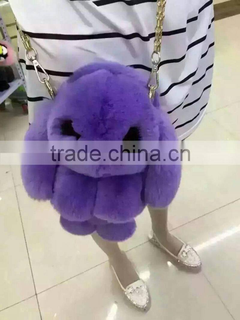 real rex rabbit fur stuffed rabbit fur toy