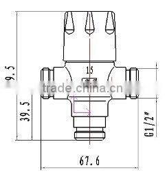 Solar Water Heater Component 1/2" thermostatic mixing valve