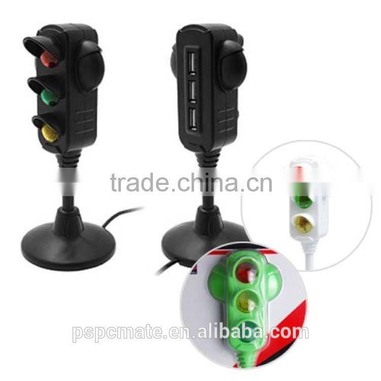 TRAFFIC LIGHT LED stop light usb powered desktop 3 port USB HUB usa seller