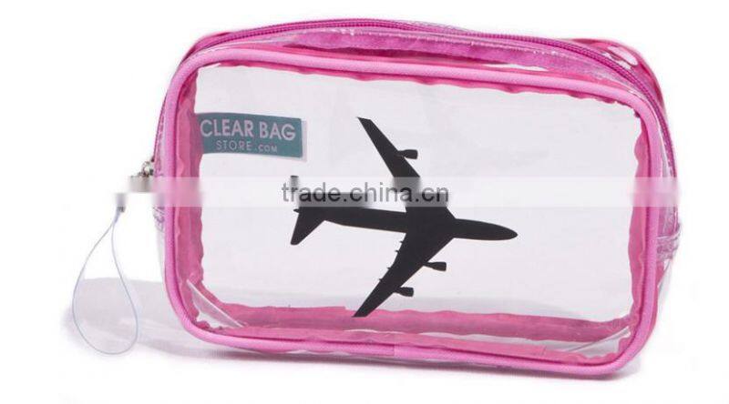 Wholesale Clear PVC bag/ PVC Cosmetic travel bag /transparent PVC travel cosmetic bag pvc