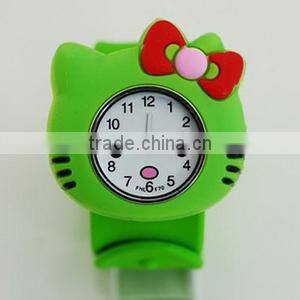 China Wholesales High Quality Environmental Silicone Adjustable Watch Cartoon Children Watch