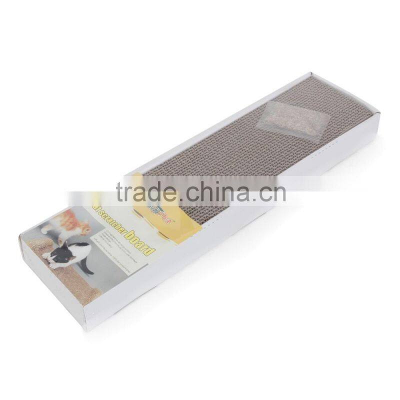 White Color with Paw Print Cat scratcher board Cat Toy