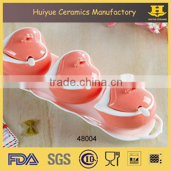 ceramic salt and sugar canister, spice jar, spice canister