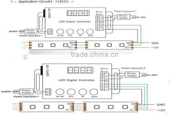 4 CH*3A LED Amplifier remote,DC12V RGB Amplifier