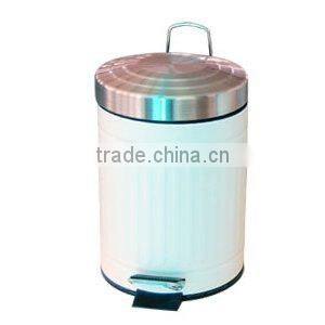 galvanized powder pedal waste bin