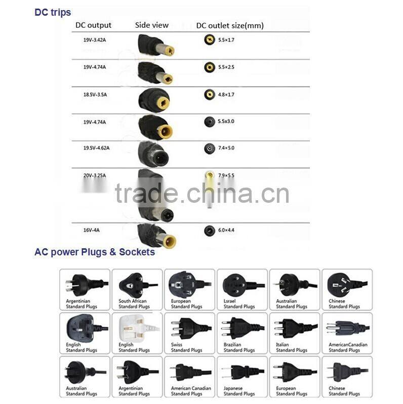 Cheapest High Quality Replacement Laptop Adapter 19V3.42A 6.4x4.4mm PA-1650-68 For LG