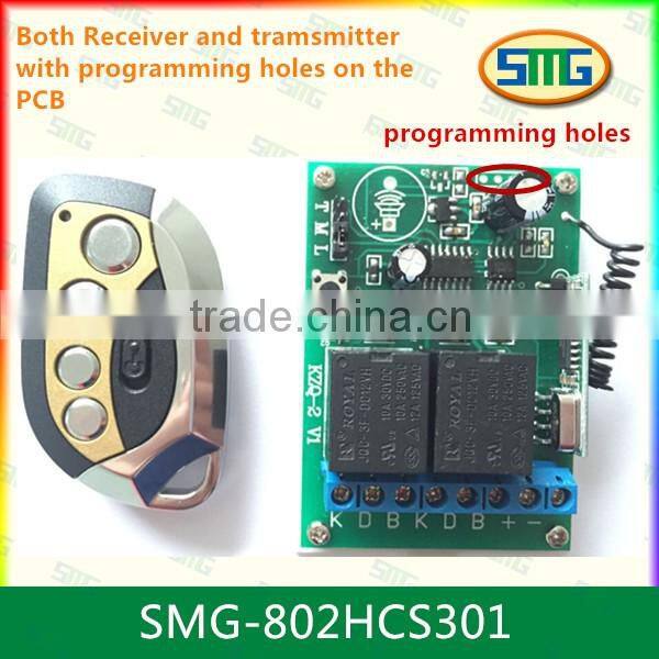 433.92mhz universal rolling code rf transmitter receiver