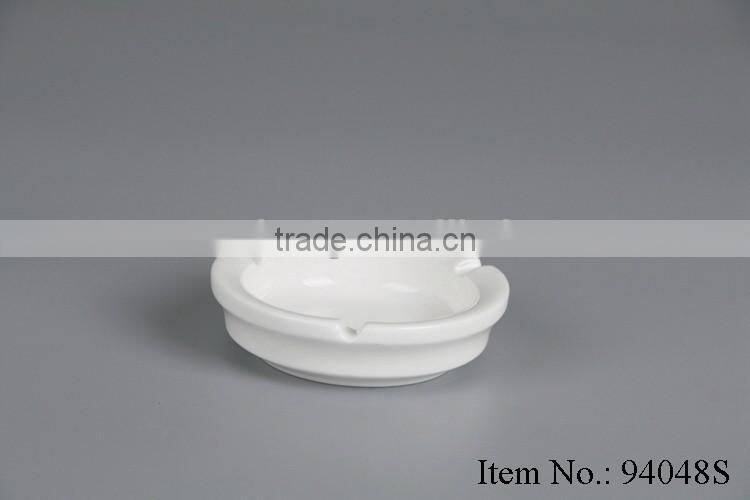 domestic round ceramic ashtray with saucer