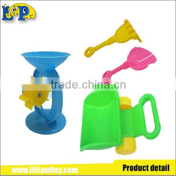 4pcs packing summer toy plastic colorful beach tool toy