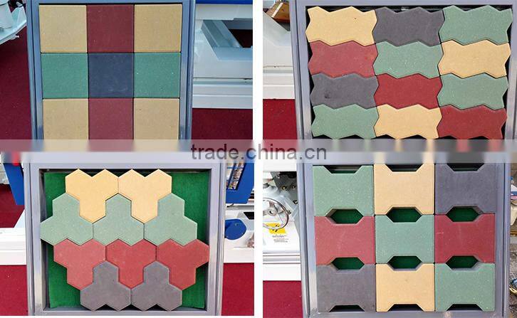 QT3-20 color paver brick molding machinery,makiga block making machine price