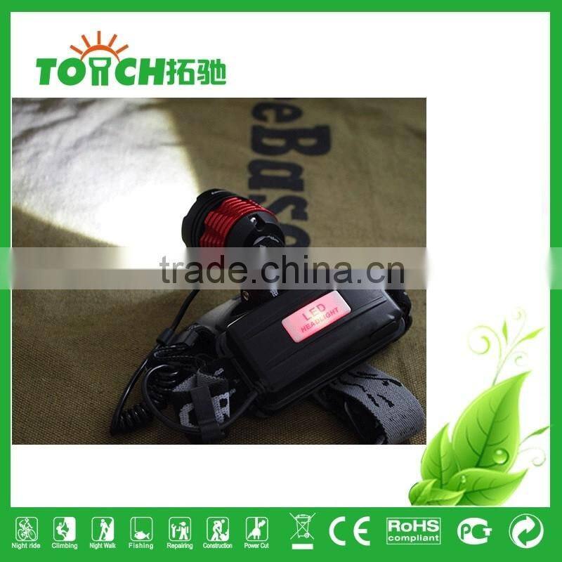 CRE E XML-T6 10W Headlamp 3W Super Bright Headlight waterproof use by 2 * 18650 batteries for outdoor camping TL-7021