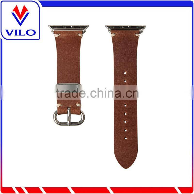 For Apple Watch Genuine Leather Original Watch Band With Connection Adapter Clip