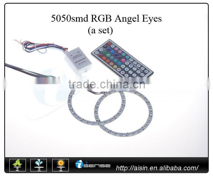 2x 7000k Angel Eyes LED Halo Ring SMD Bulbs White Lighting for car