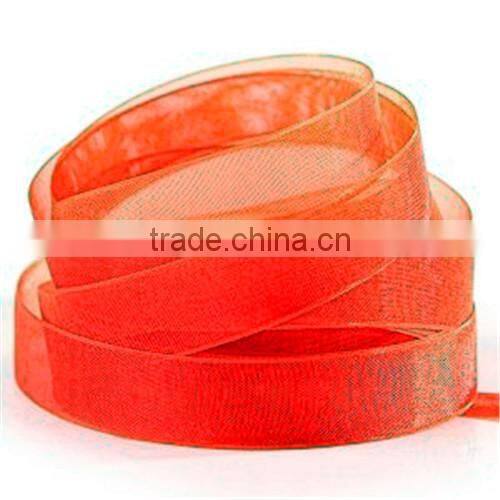 2014 Wholesale 100% Polyester Packing Organza Ribbon,Printed Ribbon