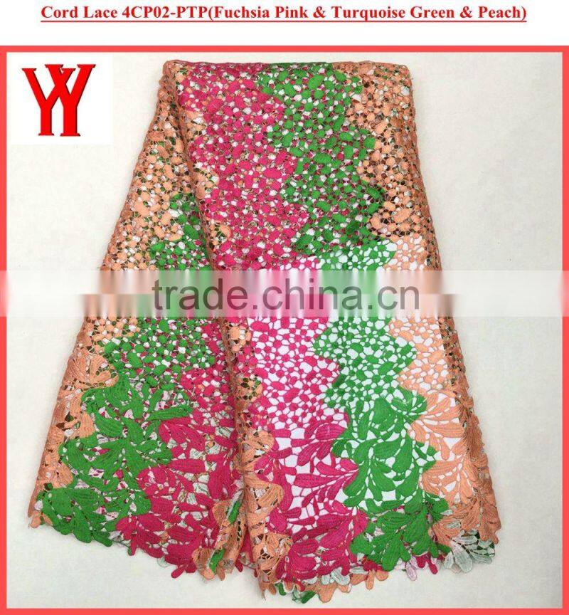 New african fashion dress designs african sequins cord lace fabric with breads