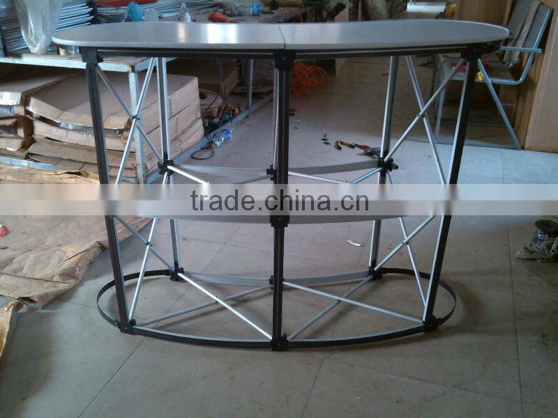 aluminium counter table pop up counter table system