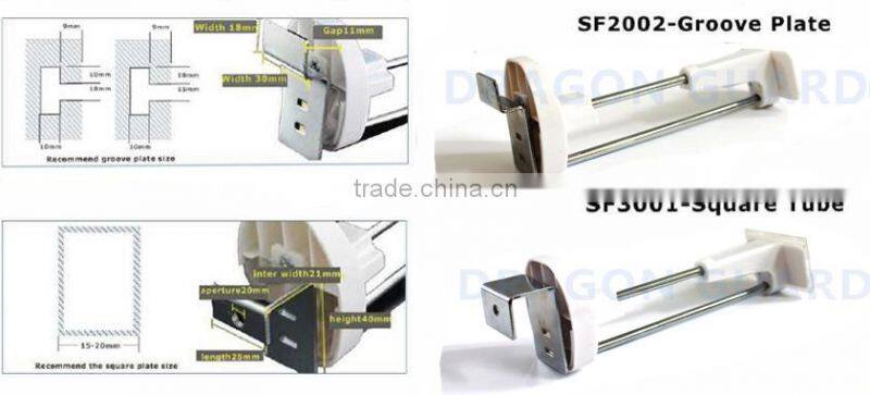 Security Display metal peg hook metal security magnetic peg hook