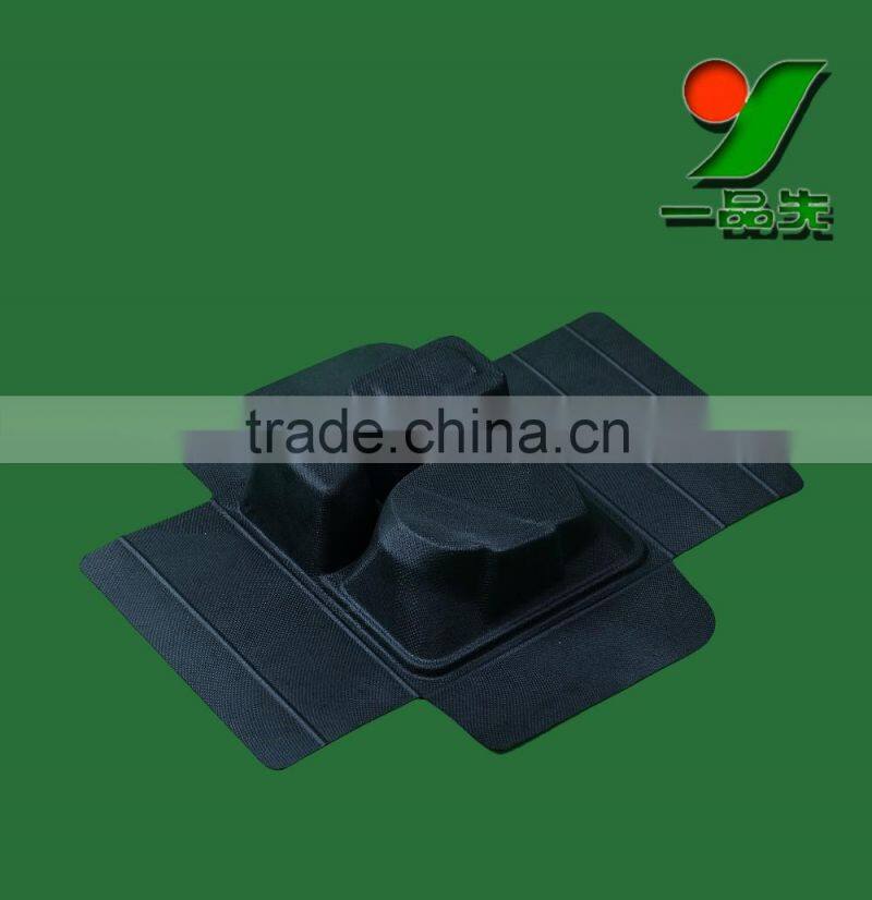 2016 Hot Products Custom Made Sugarcane Bagasse Recycled Molded Paper Pulp Tray for Telecontrolle Packaging