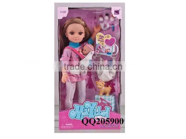 Baby Doll Toy 17 Inch Short Hair Toy doll Girl Gift Fashion Dolls