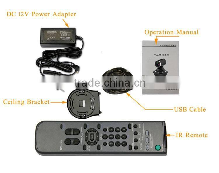 New 3x video full hd video conference camera free video with usb2.0 ouput