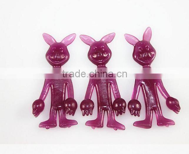 cute and humurous sticky rabbits toys.
