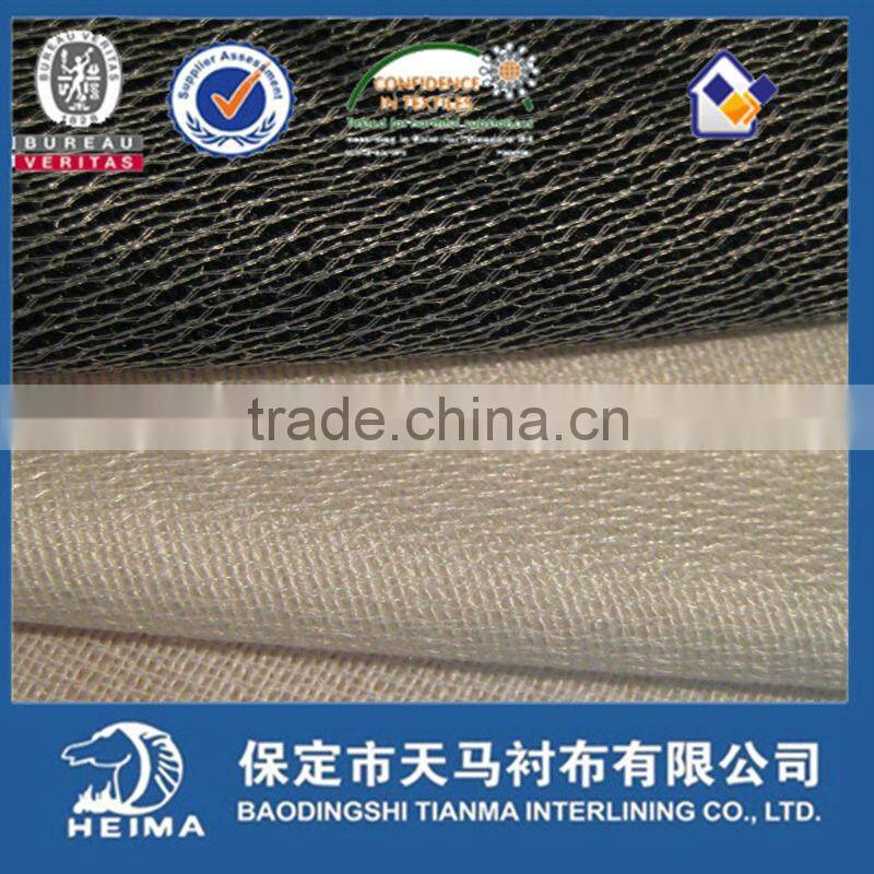 Garment interlining for cashmere fabric & wool coats