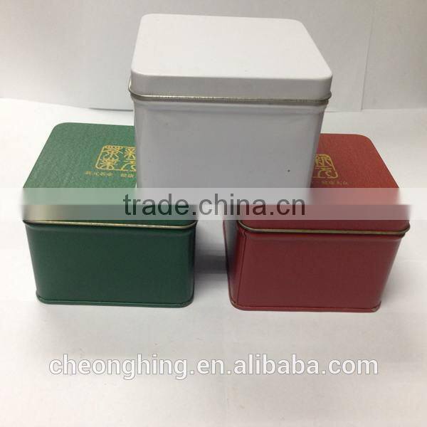 Fashion Square Tea Tin Can