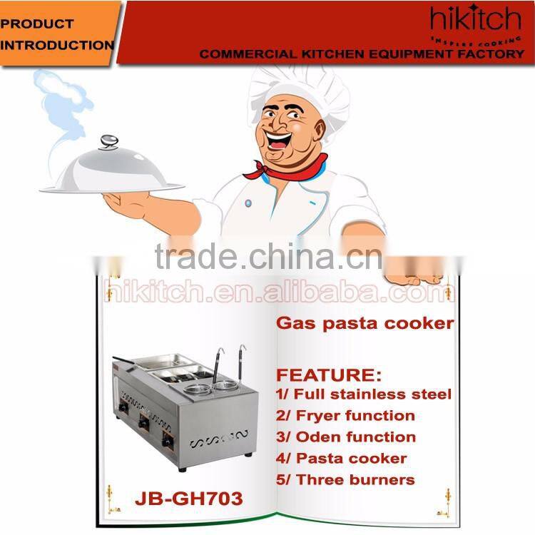 Combination cooking equipment counter top pasta cooker fryer oden boiler for restaurant