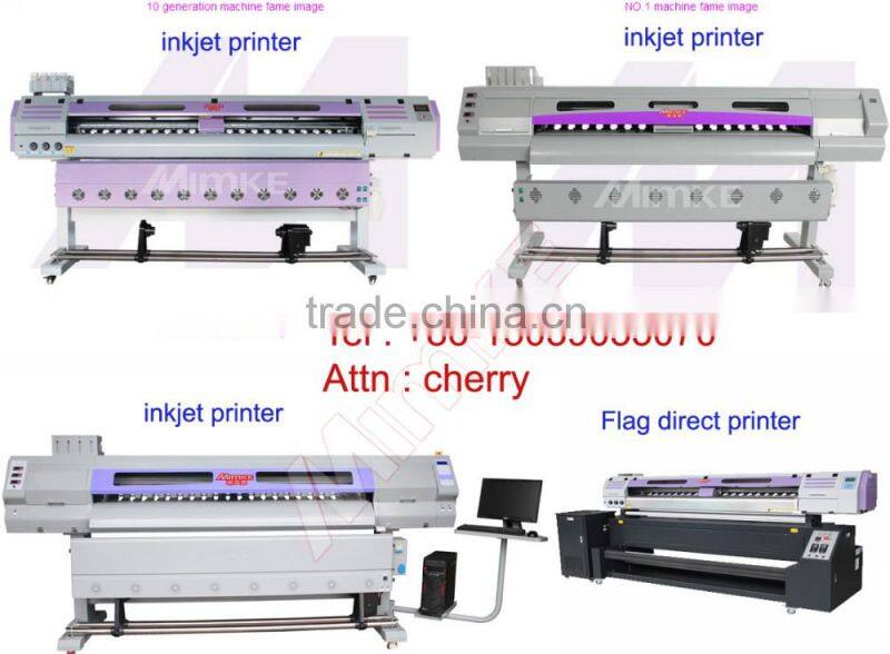 Mimke best selling Dx5 Head Digital Eco Solvent Printer 1.6 m/1.8 m For Sale M-165D/M-195D