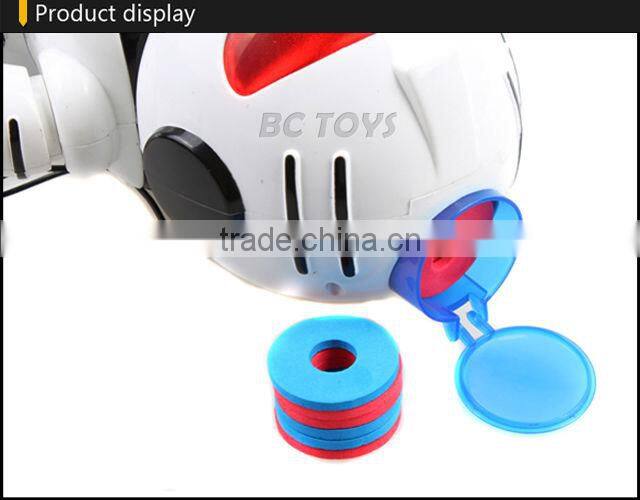 Remote control shooting EVA bullet music flashing robot boy toys HY0013253