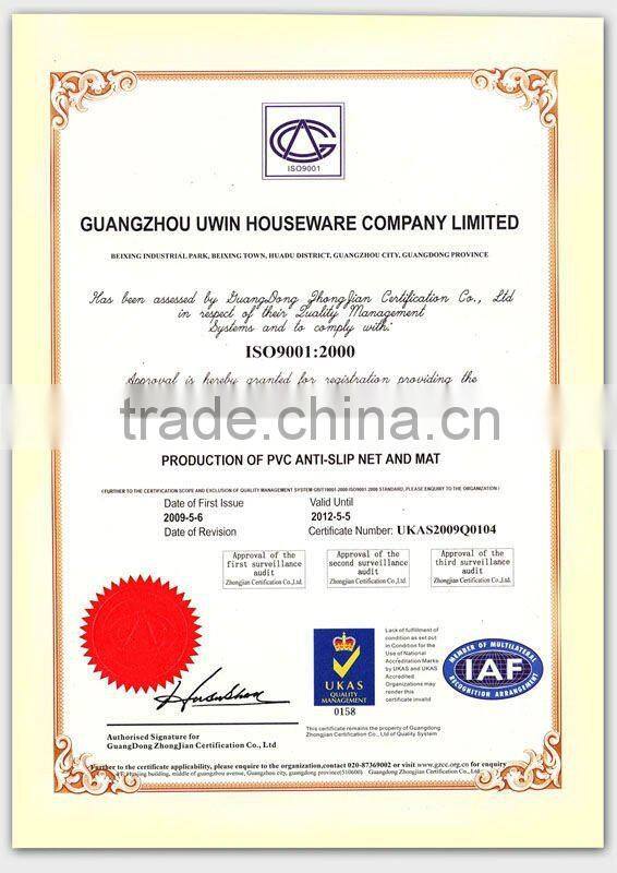 PVC foam carpet padding carpet underlay