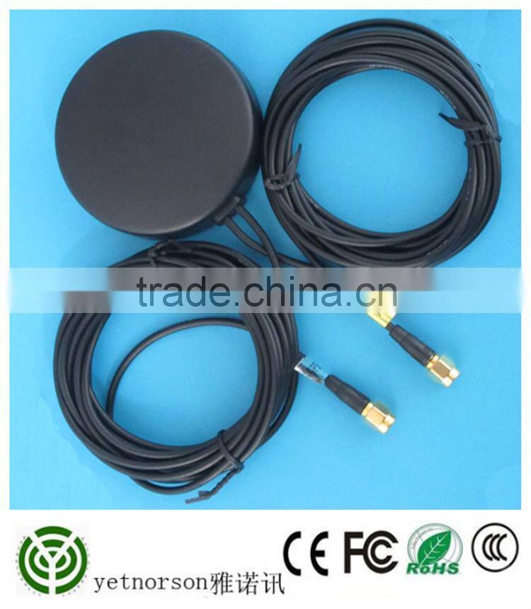 GPS+GSM (850/900/1800/1900/2100MHz) / 3dBi GSM, 28dBi GPS gain GSM/GPS Antenna