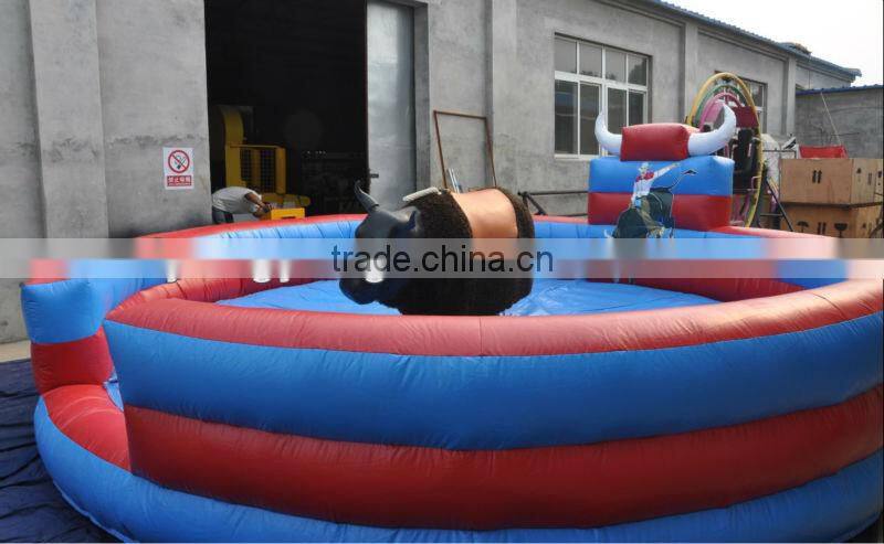 Inflatable mechanical bullfight