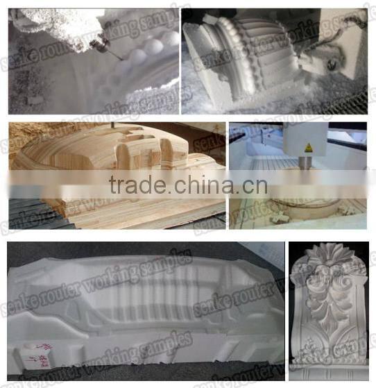 Spindle rotate 180 degree freely computer control cnc surfboard shaping machine