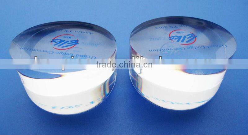 High quality genuine morgan coins acrylic paperweight custom wholesale