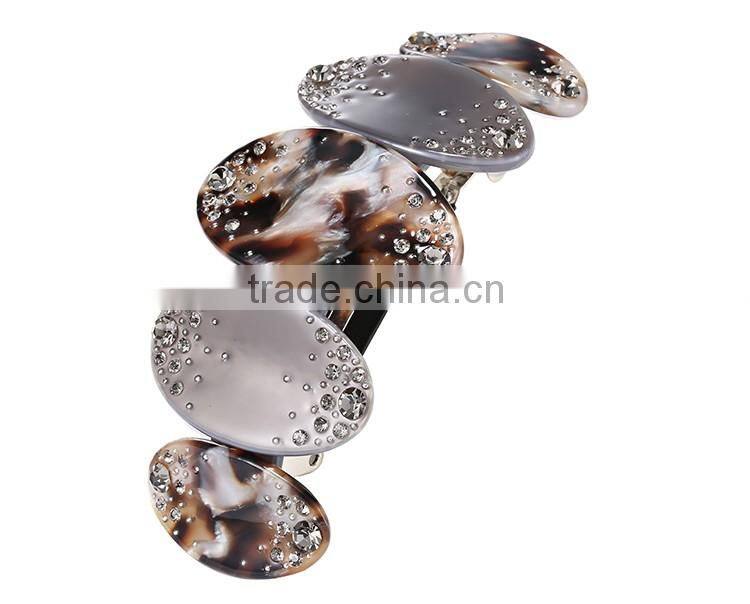 2015 Occident ladies beautiful alloy Japanese flower hair clips