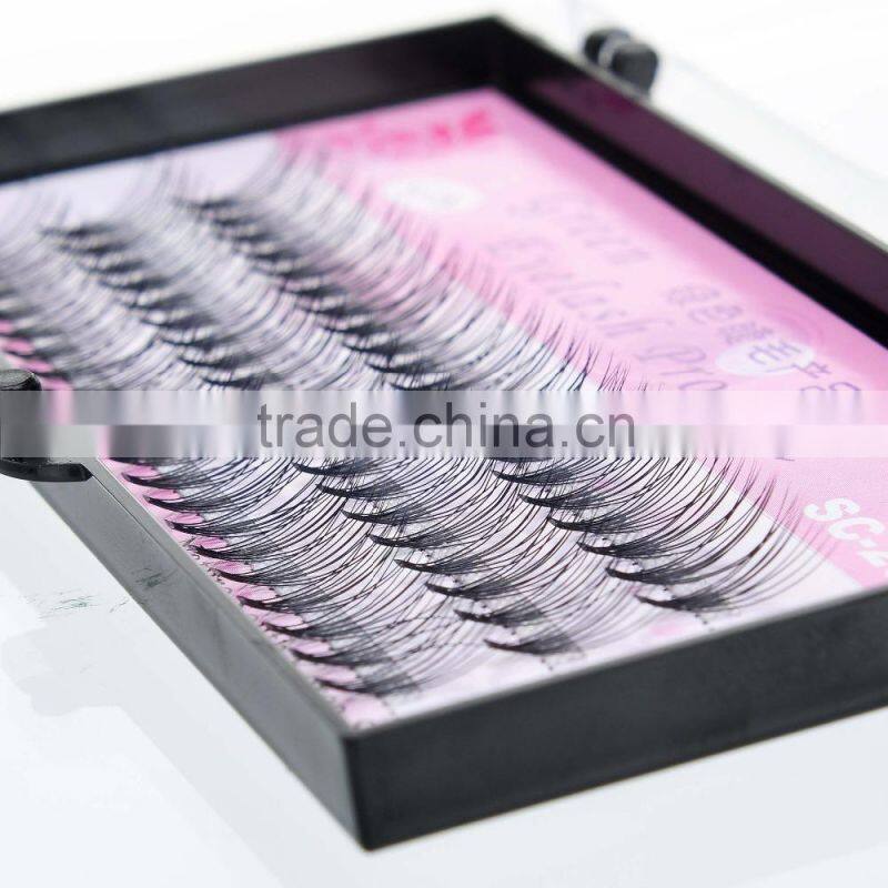 Hand-made pre-made 10D high quality silk flare eyelash extension lash black color