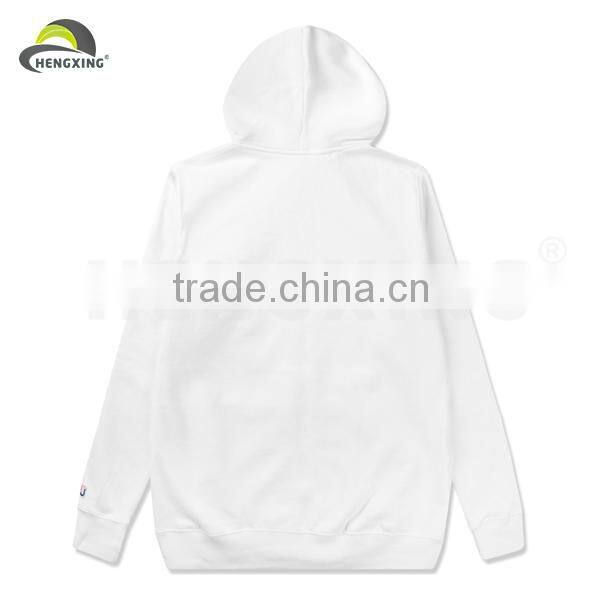 wholesale white print plain zipper-up hoodies