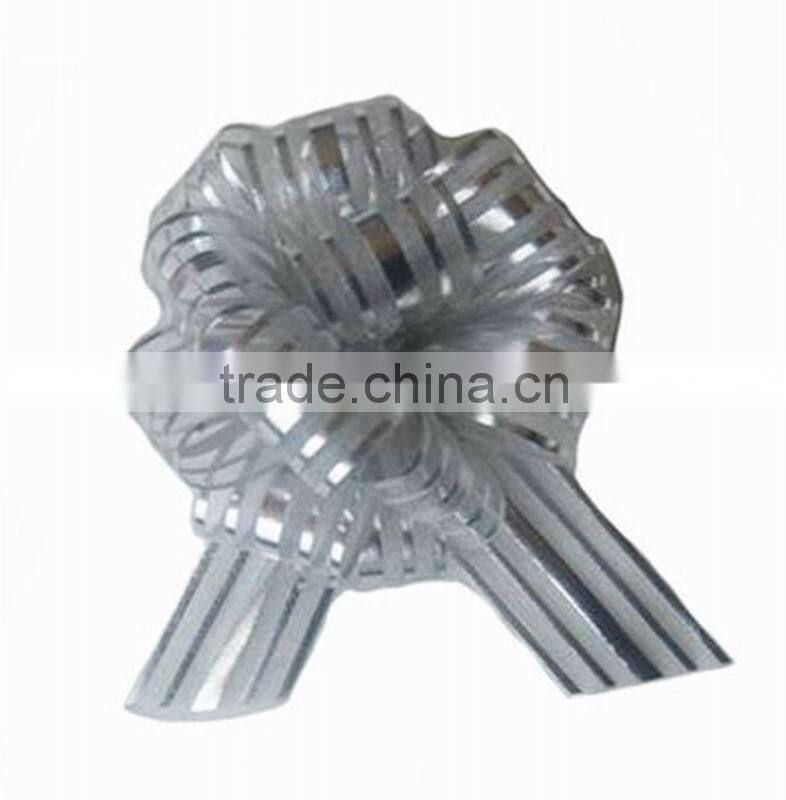 HOT SALE ! Yellow Iridescent Rainbow Mesh Organza Ribbon Butterfly Pull Bow