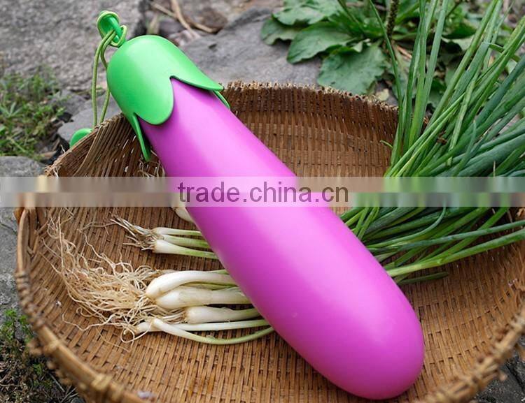 Hot Sell Unique Umbrella Sun And Rain Folding Umbrella Eggplant Shape Umbrella