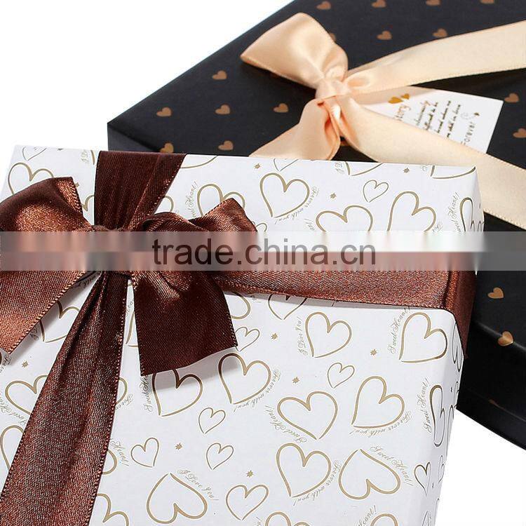 Top quality New design Natural paper bow tie box wholesale