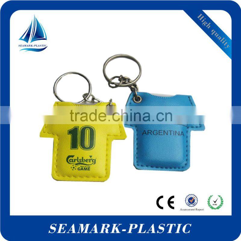 2016 custom made leather keychains pu keychain engraved leather keychain